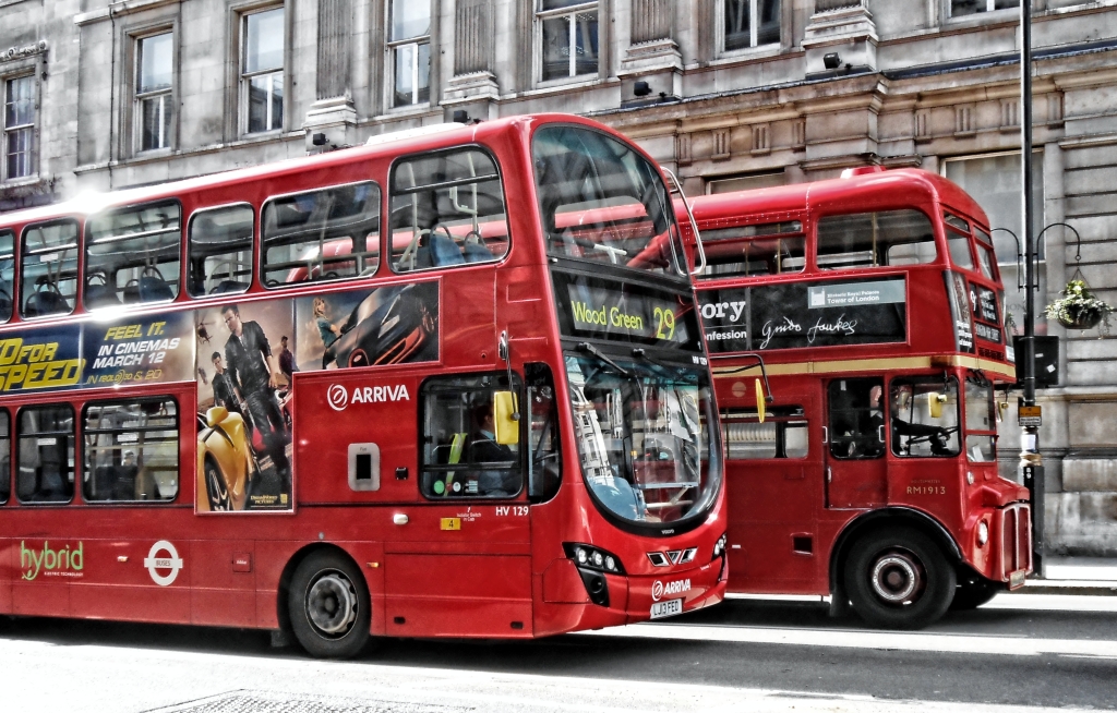 London Buses on Whitehall_by_DncnH