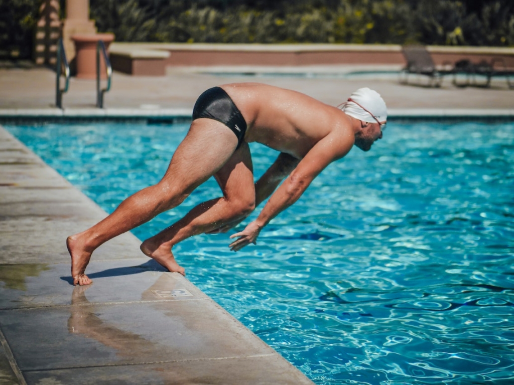 compression lined swim trunks